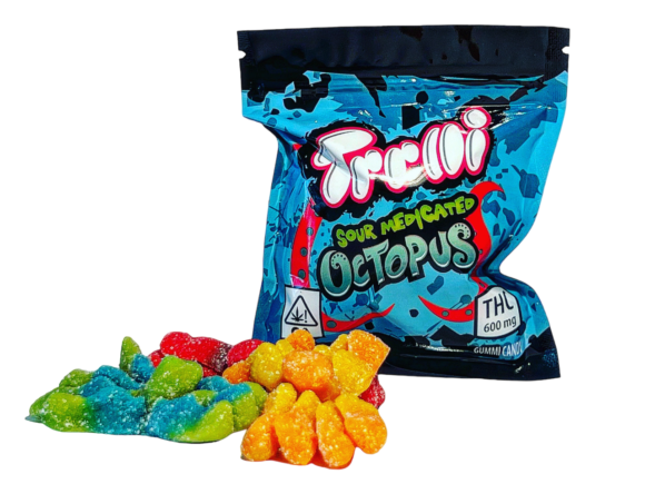 Trolli Sour Octopus 600mg – Trolli Sour Medicated Octopus