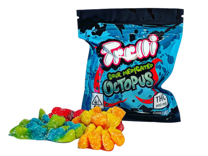 Trolli Sour Octopus 600mg – Trolli Sour Medicated Octopus