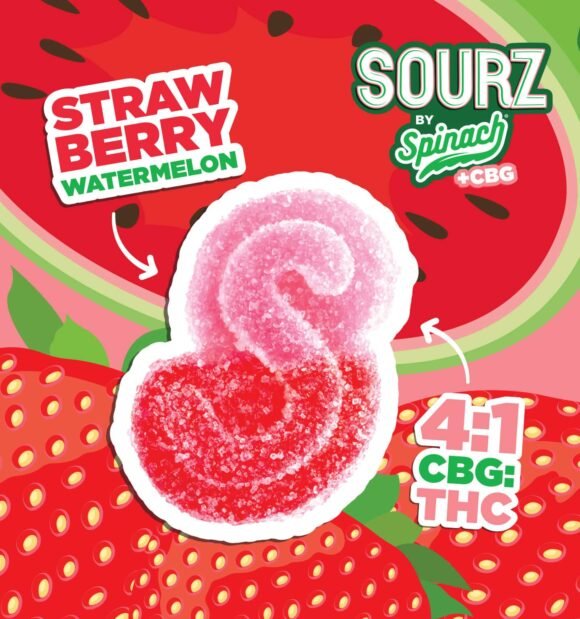 STRAWBERRY WATERMELON CBG SOURZ GUMMIES